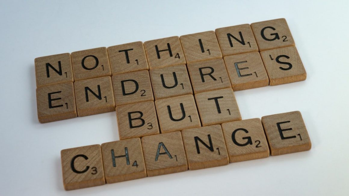 scrabble, scrabble pieces, lettering, letters, wood, scrabble tiles, words, quote, wisdom, nothing endures but change, change, adapt
